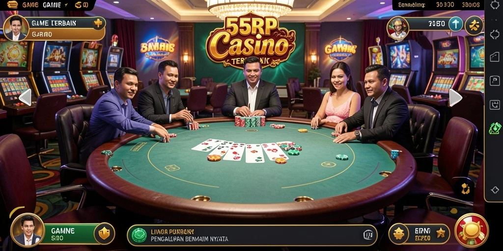 Gameplay menarik di 55RP dengan dealer langsung dan interaksi nyata.