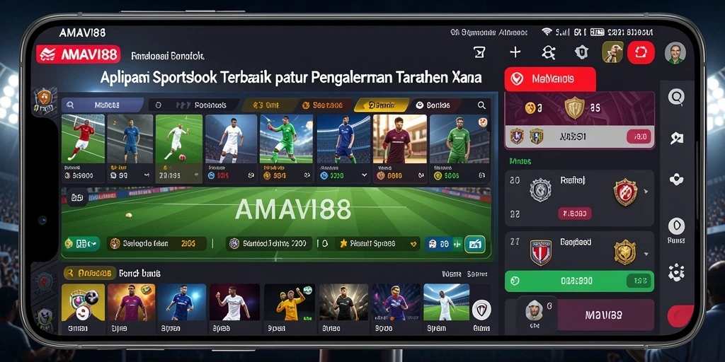 Tampilan menakjubkan dari gameplay AMAVI88 di aplikasi Sportsbook.