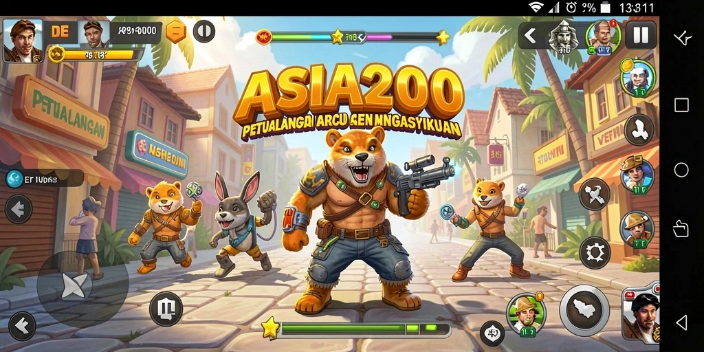 Tangkapan layar dari gameplay seru di ASIA200.