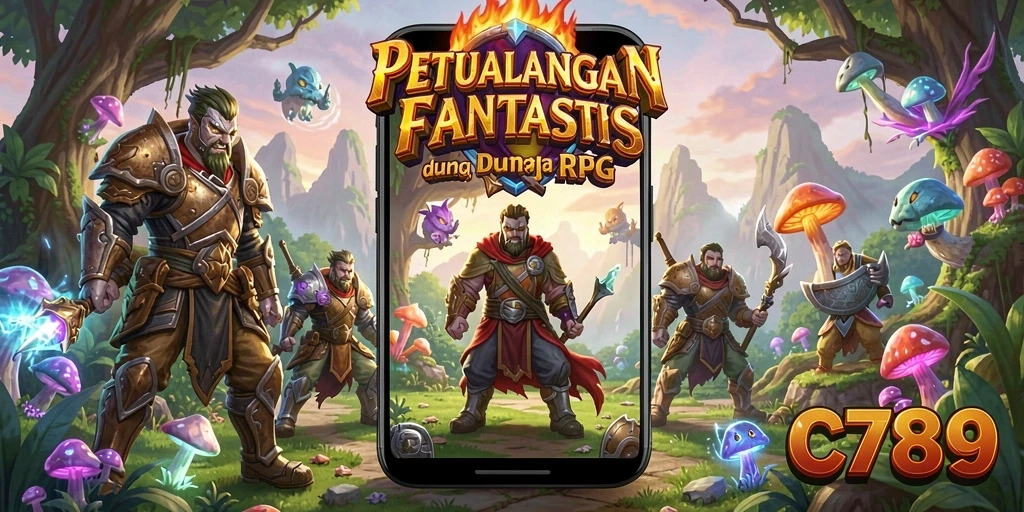 Tangkapan layar C789 menampilkan pertarungan epik dalam dunia RPG.