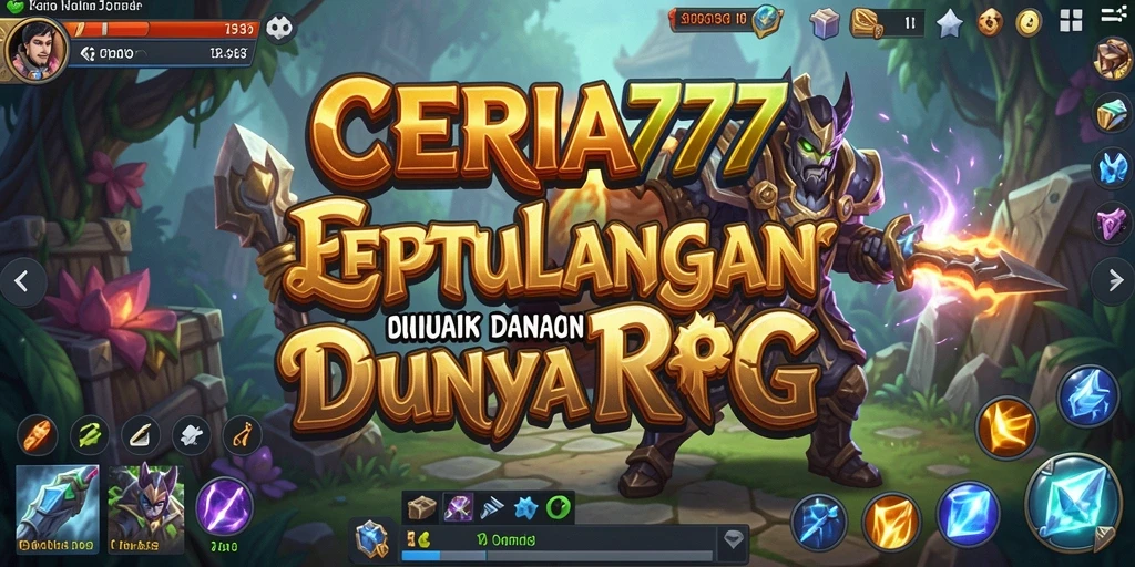 Tampilan menarik dan seru dari gameplay RPG CERIA777.