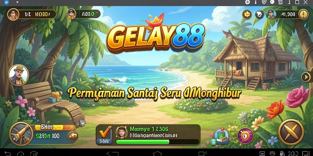 Screenshot GELAY88 menampilkan permainan santai yang mudah dipahami.