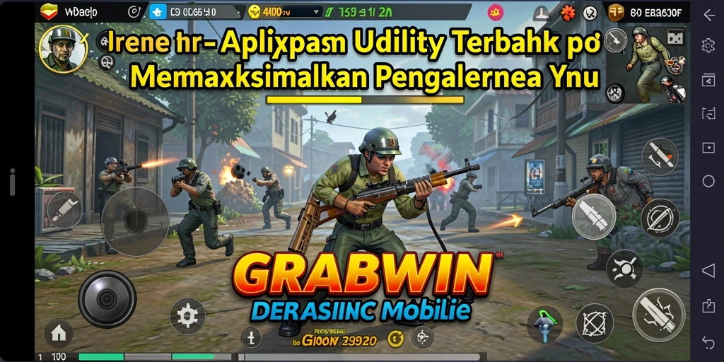Tampilan antarmuka utama aplikasi GRABWIN yang modern dan user-friendly.