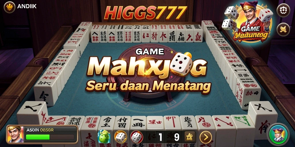 Tampilan menarik screenshot HIGGS777 saat permainan Mahjong berlangsung.
