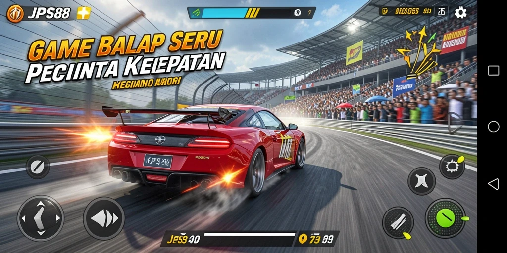 Screenshot JPS88 menampilkan aksi balapan yang mendebarkan dan grafis luar biasa.