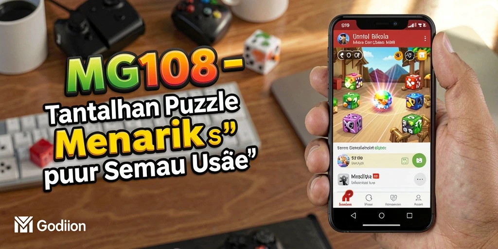 Screenshot utama MG108 menampilkan gameplay Puzzle yang seru dan menantang.