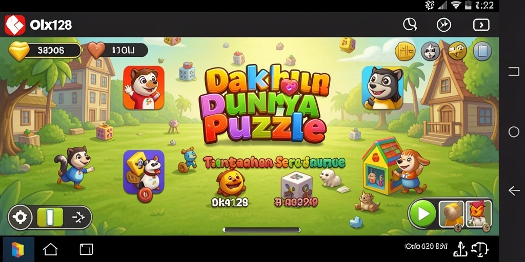 Screenshot menunjukkan gameplay menantang dari OLX128.