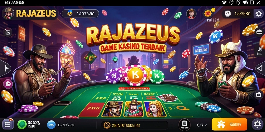 Tampilan gameplay yang menarik dari RAJAZEUS untuk pengalaman Kasino.