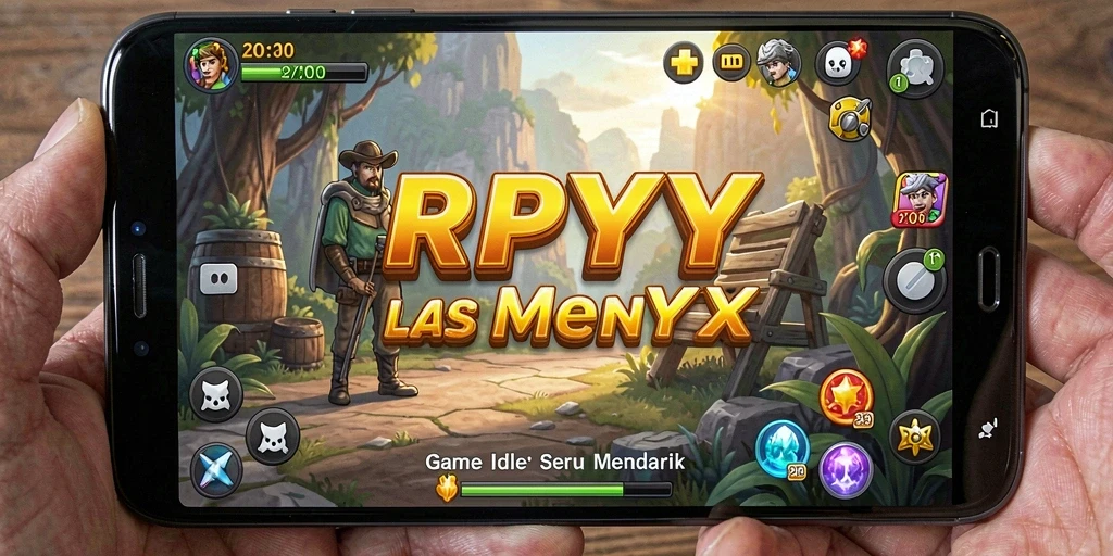 Screenshot RPYYY menampilkan gameplay Idle yang seru dan menarik.