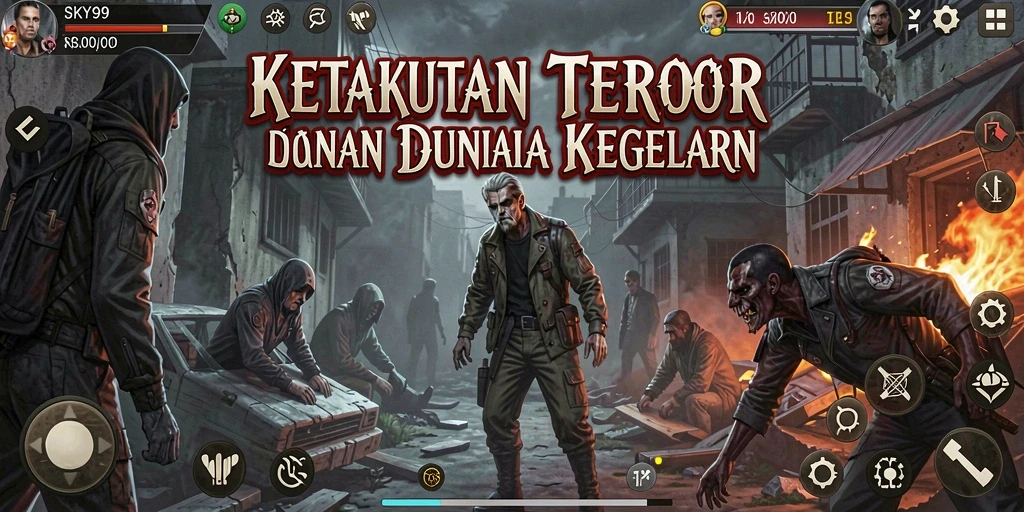 Tampilan gameplay menegangkan dari SKY99 dengan momen-momen seram.