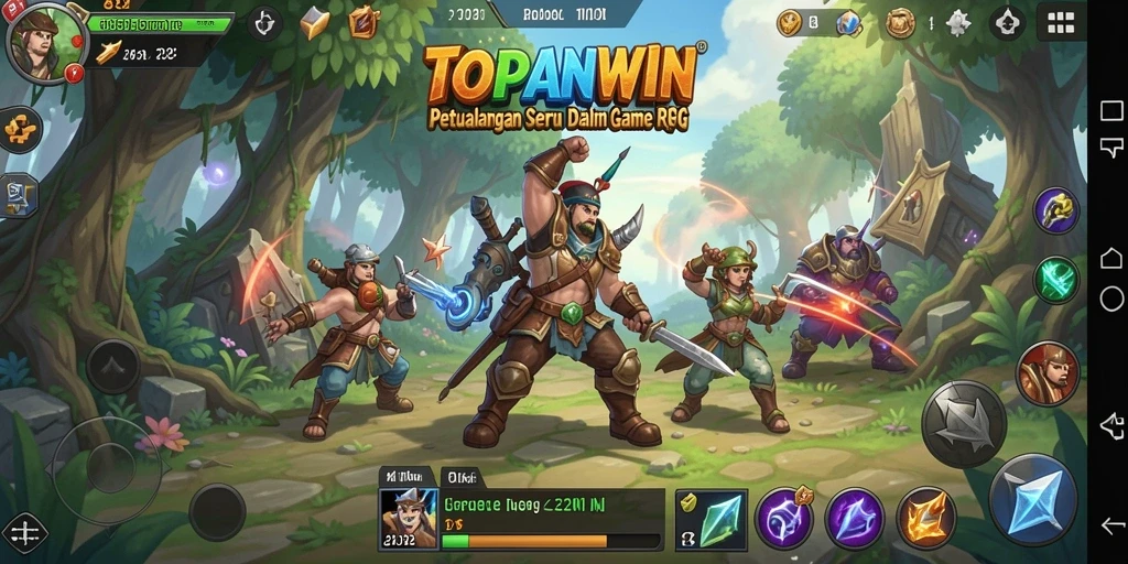 Screenshot gameplay TOPANWIN menampilkan aksi seru dalam dunia RPG.