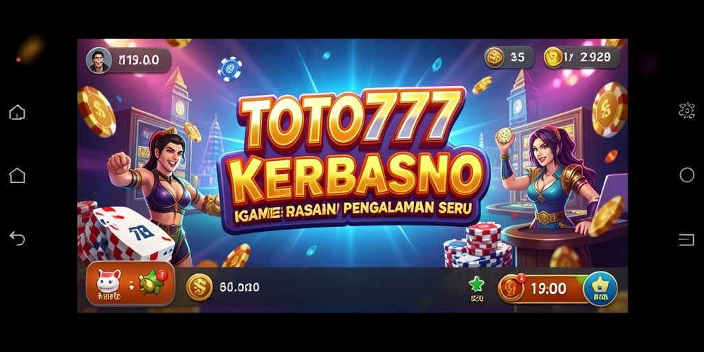 Tampilan gameplay menarik dari TOTO777 dengan suasana Kasino.