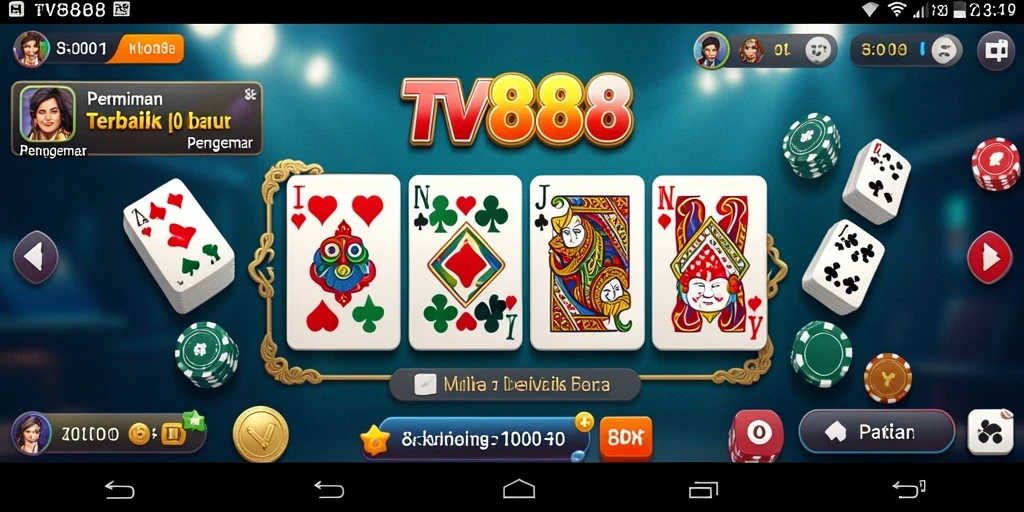 Tampilan gameplay TV888 yang menegangkan dan seru.